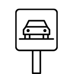 parking sign icon